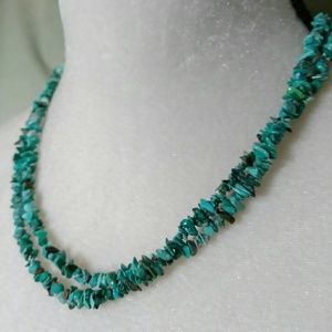 Genuine Turquoise Sterling Silver Necklace